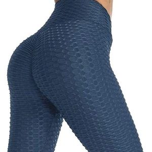 Size small navy blue honeycomb booty lifting leggings